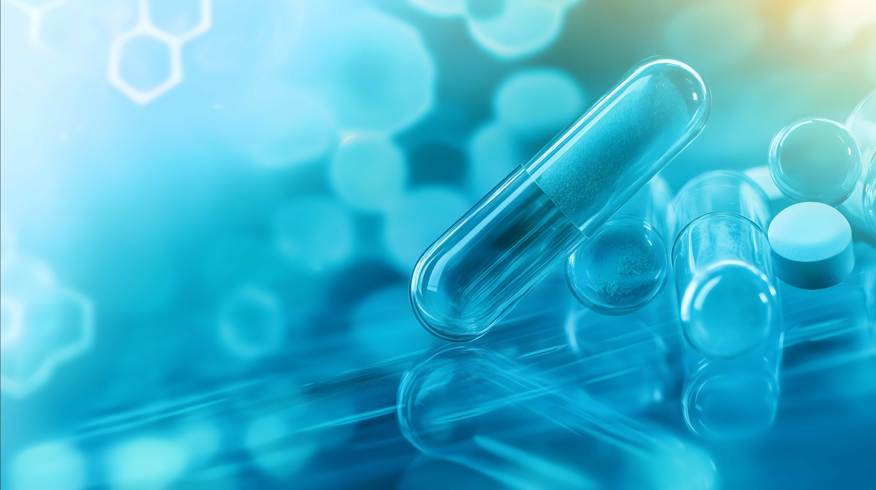 象征药物警戒和药物安全的药用胶囊